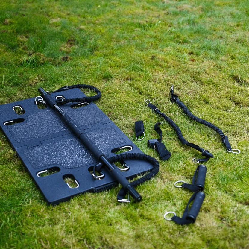 Bærbar hjemmegym med motstandsbånd