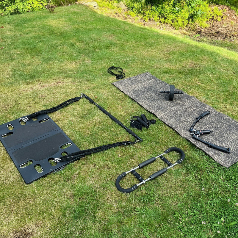 Bærbar hjemmegym med motstandsbånd