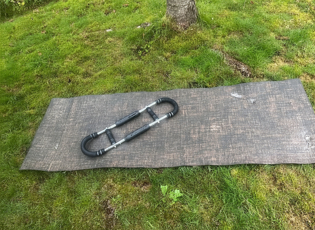 Stor treningsmatte for tøying og styrke